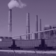 WA Parish power-generating station, with train carriages supplying coal.